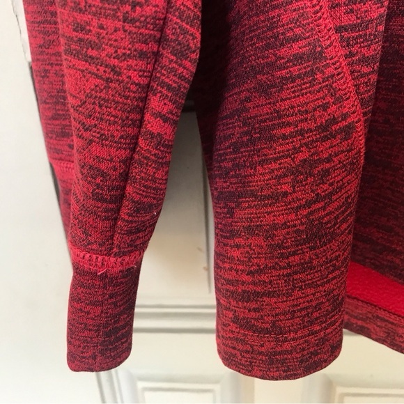 Tek Gear Dri Tek Athletic Shirt SzS 1/2 Zip Red Long Sleeves - Picture 6 of 7